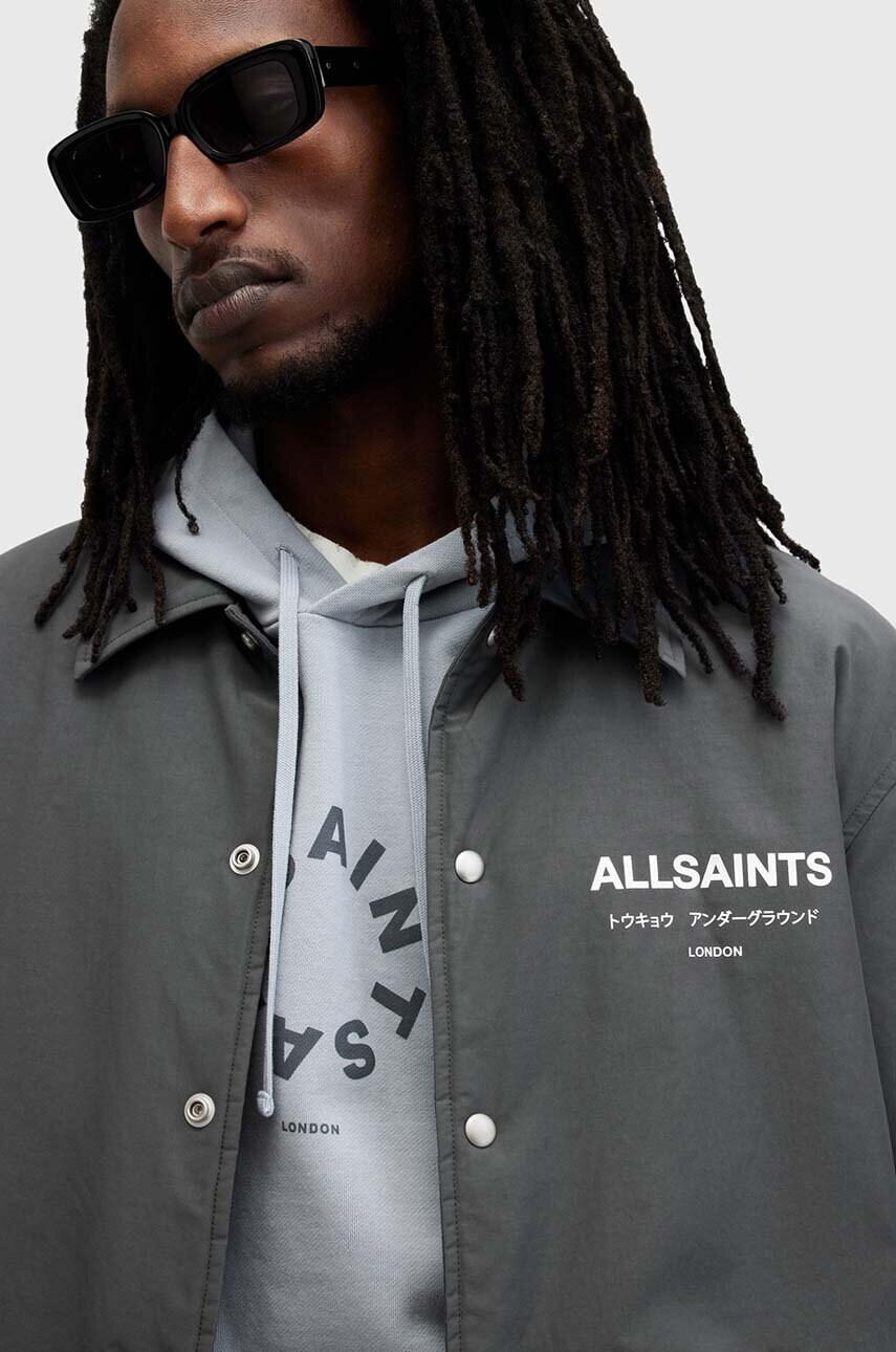 Куртка AllSaints UNDERGROUND COACH чоловіча колір синій перехідна M082OB