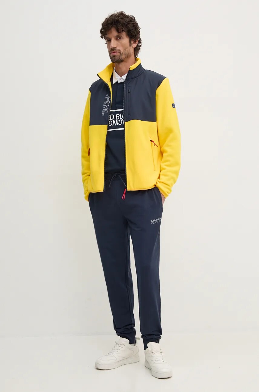 Флісова кофта Red Bull Racing x Pepe Jeans Red Bull Racing x Pepe Jeans колір жовтий з принтом RM490006