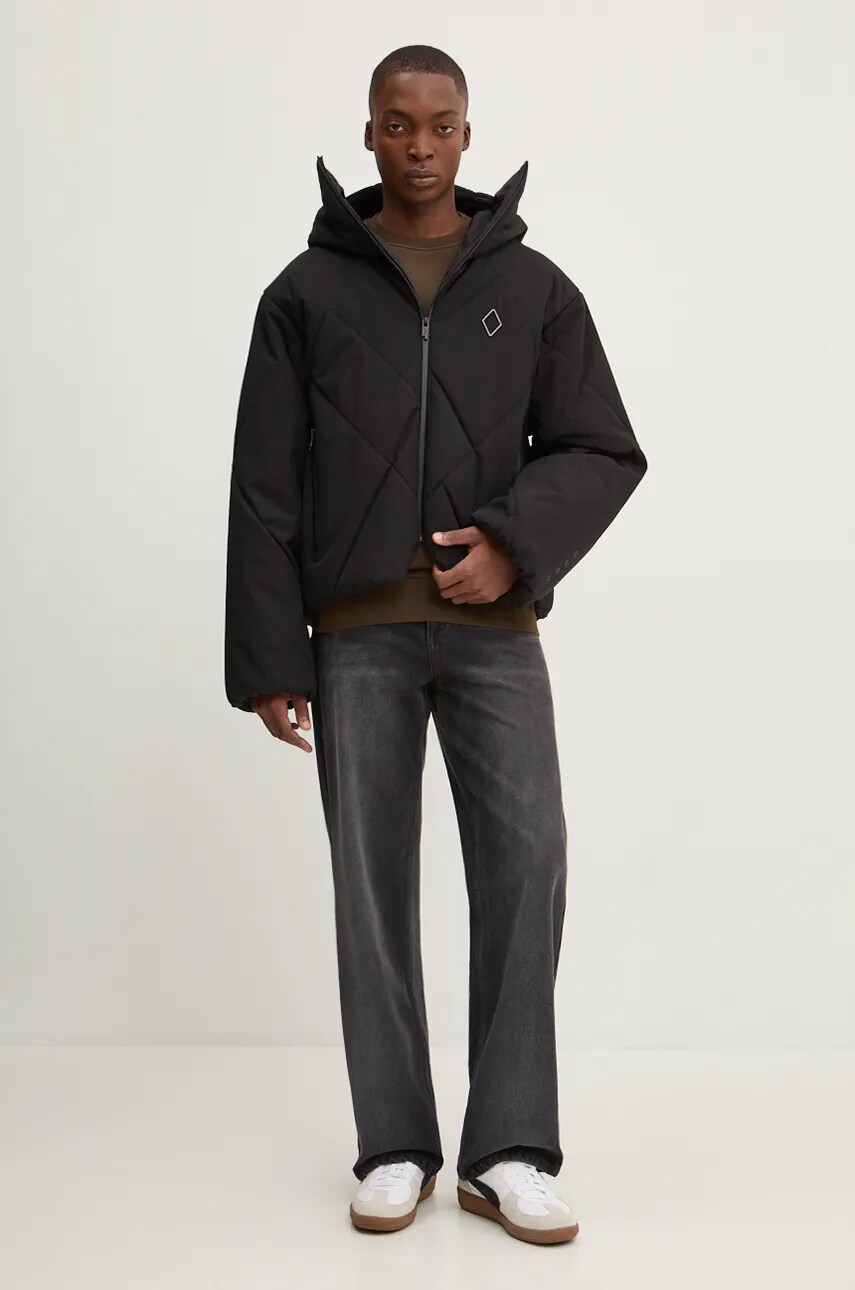 Куртка A-COLD-WALL* Shiro Hooded Puffer Jacket чоловіча колір чорний зимова ACWMO261