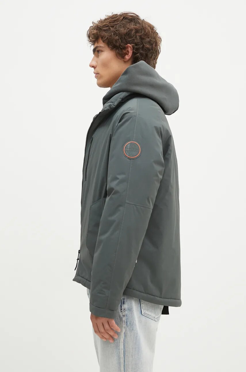 Куртка Napapijri 20-22 Jacket чоловіча колір зелений зимова NP0A4I1ZG1S1
