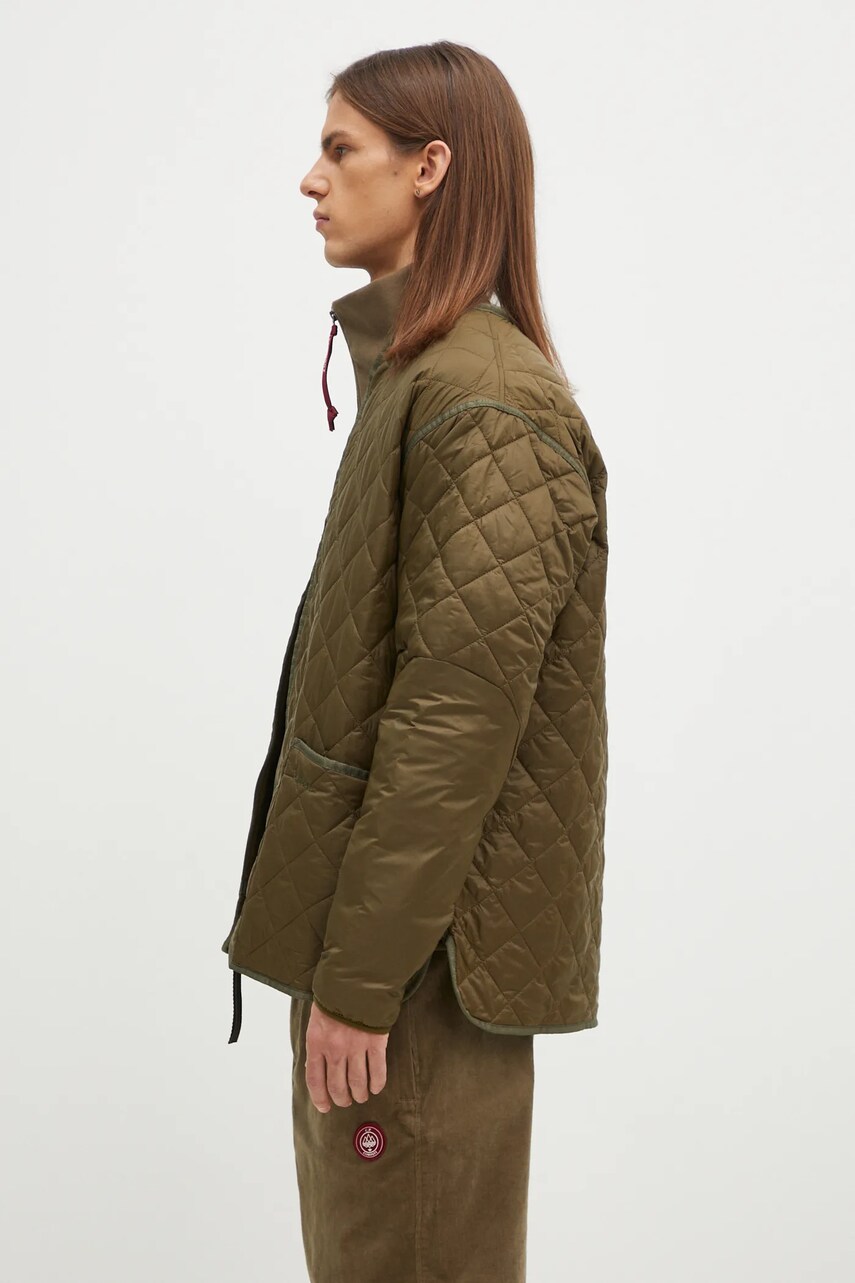 Куртка Barbour Liddesdale Liner Quilted Jacket чоловіча колір зелений перехідна oversize MQU1788