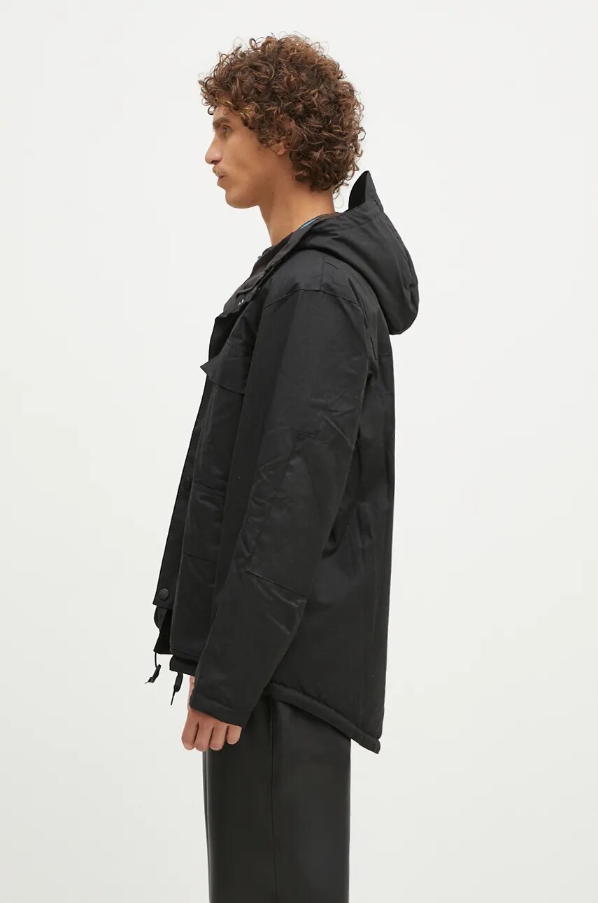 Куртка Barbour Re-Engineered Durham Wax Jacket чоловіча колір чорний перехідна oversize MWX2332