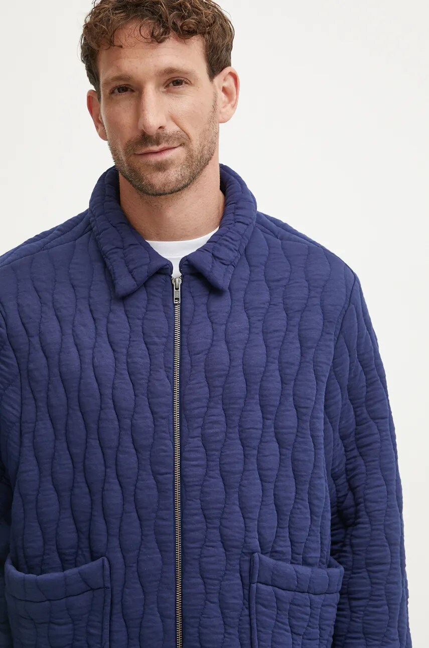 Куртка A.P.C. veste fish колір синій перехідна PSAKB.M02982