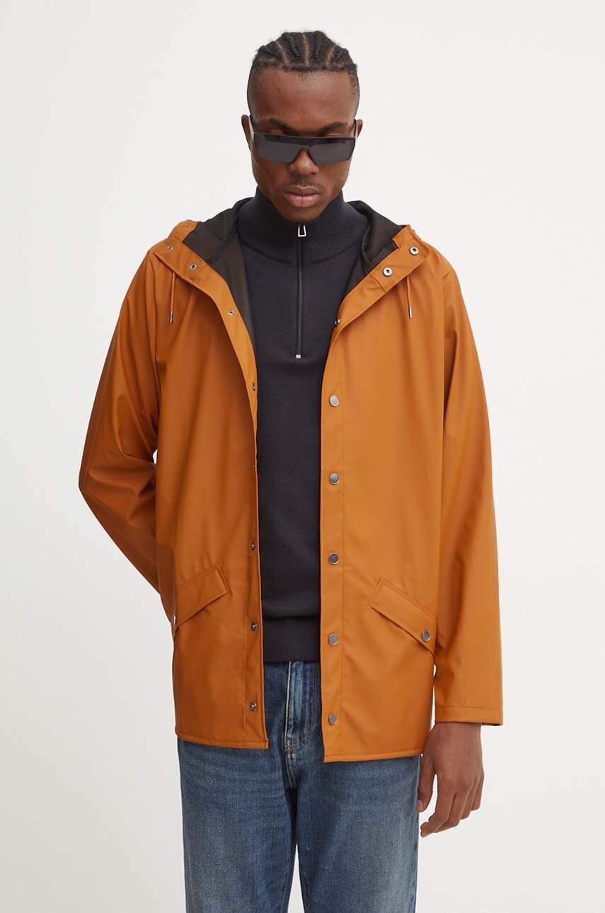 Дощовик Rains Jacket W3 колір помаранчевий перехідна 12010-63