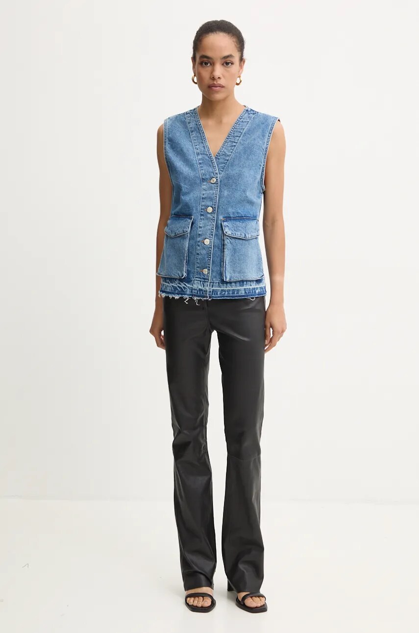 Джинсовий жилет Moschino Jeans однобортний 1001.8221