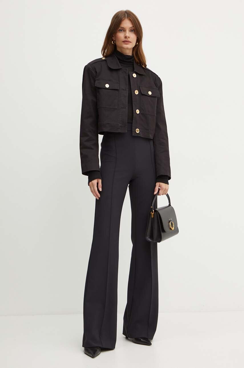 Куртка MICHAEL Michael Kors жіноча колір чорний перехідна MT4108E3X6