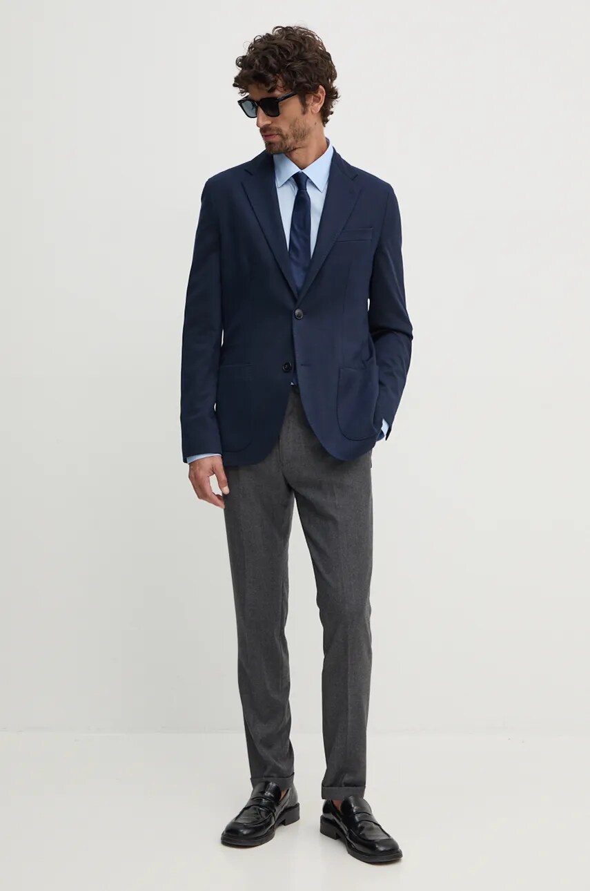 Піджак Tommy Hilfiger чоловічий колір синій MW0MW35849
