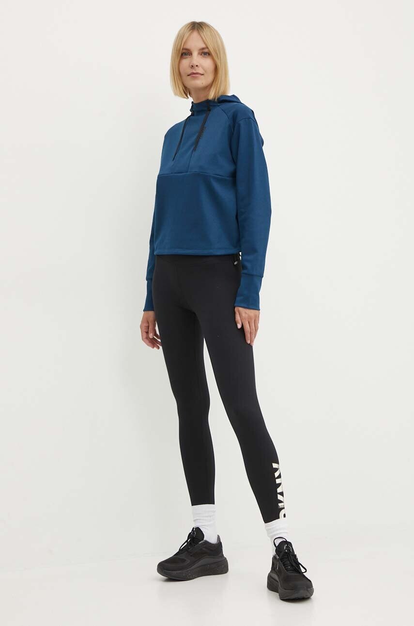 Легінси Dkny жіночі колір чорний з принтом DP3P1223