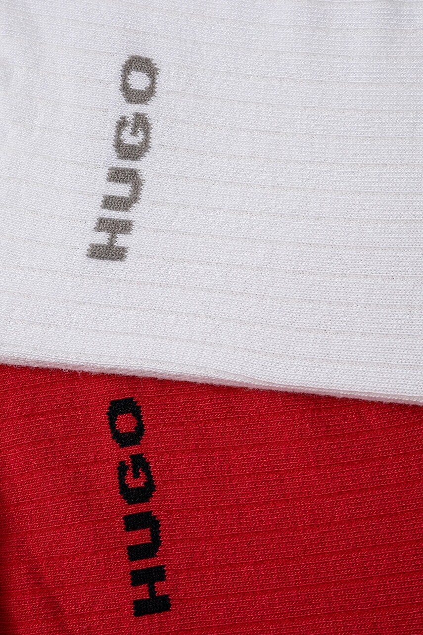 Шкарпетки HUGO 2-pack жіночі колір червоний 50502080
