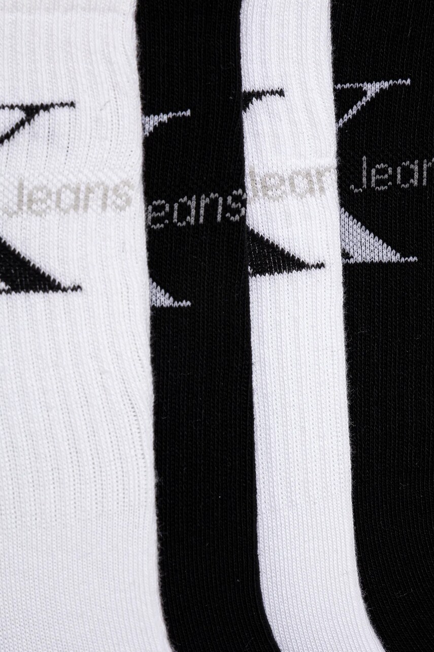 Шкарпетки Calvin Klein Jeans 4-pack жіночі колір чорний 701229462