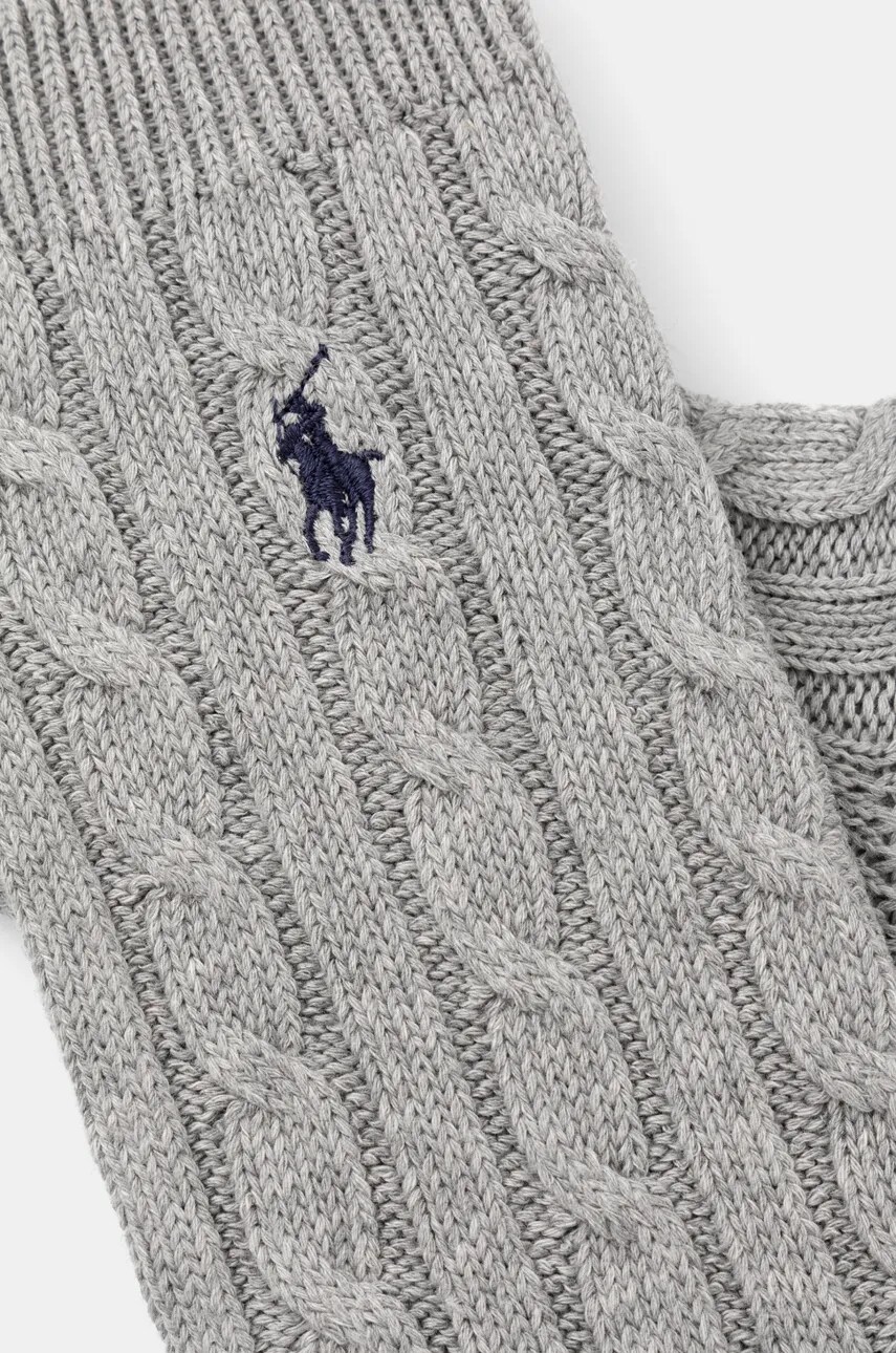 Шкарпетки Polo Ralph Lauren жіночі колір сірий 455955244