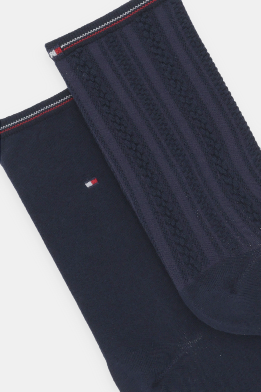 Шкарпетки Tommy Hilfiger 2-pack жіночі колір синій 701229856