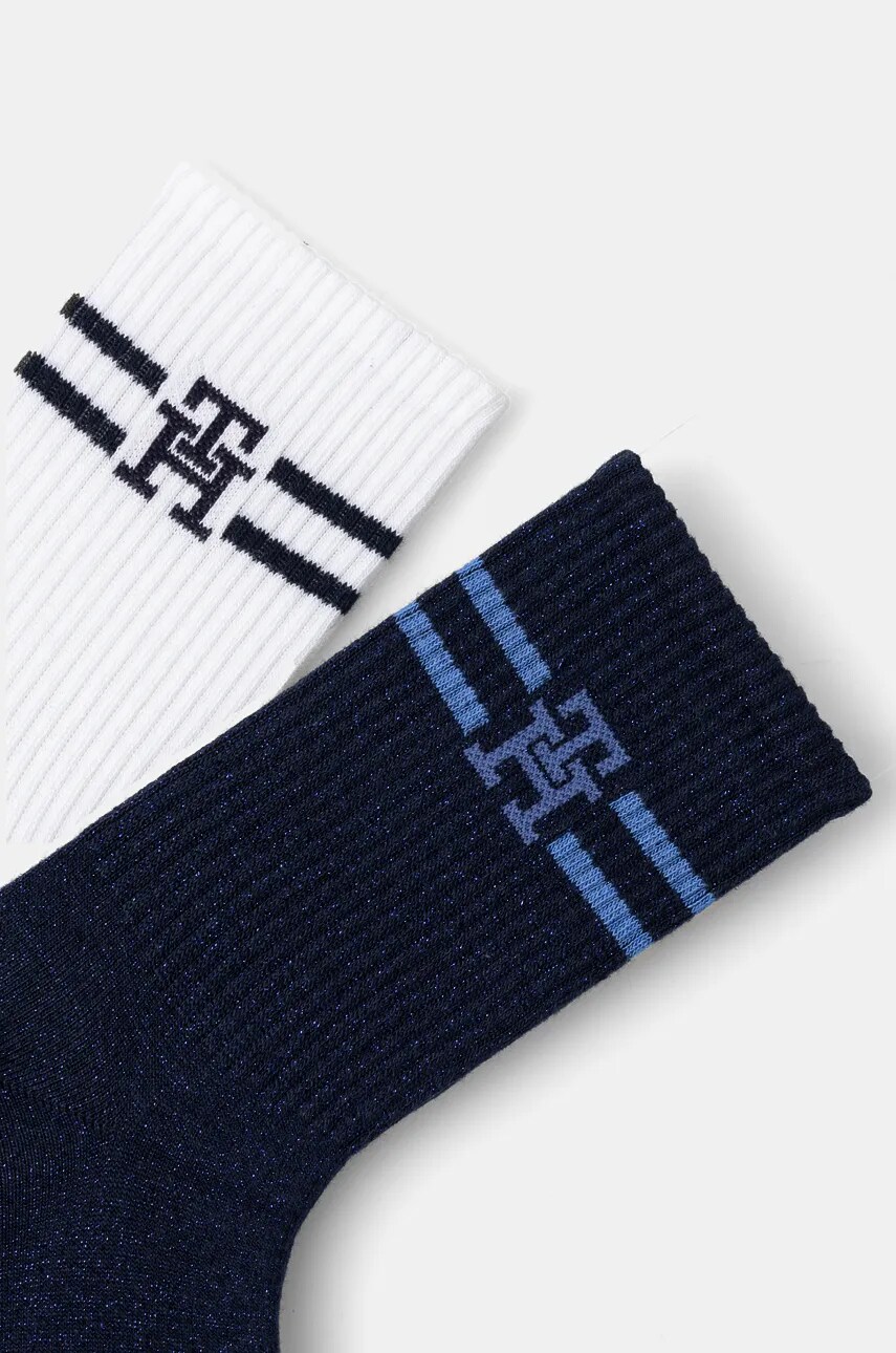 Шкарпетки Tommy Hilfiger 2-pack жіночі колір синій 701229864