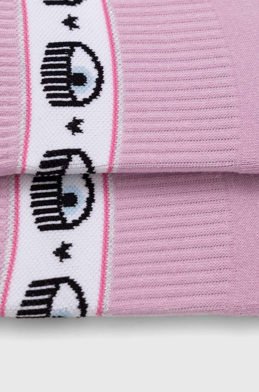 Шкарпетки Chiara Ferragni жіночі колір фіолетовий 77SB0J02