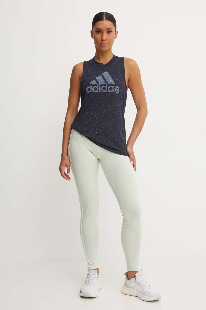 Легінси adidas Essentials жіночі колір зелений з аплікацією IY4191