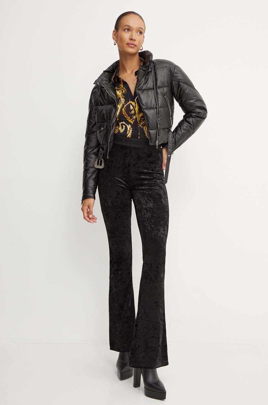 Легінси Versace Jeans Couture жіночі колір чорний однотонні 77HAC107 J0153