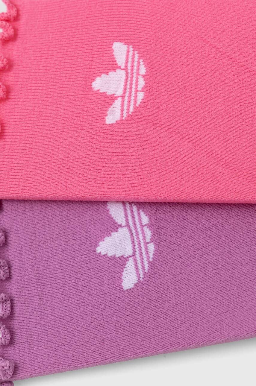 Дитячі шкарпетки adidas Originals 2-pack жіночі колір рожевий IX7650