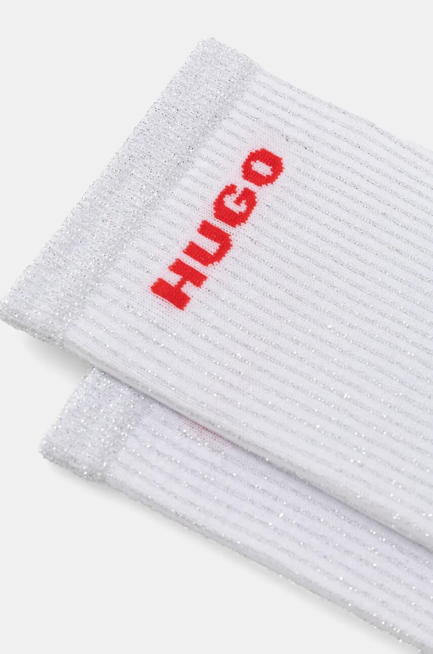 Шкарпетки HUGO 2-pack жіночі колір білий 50524250