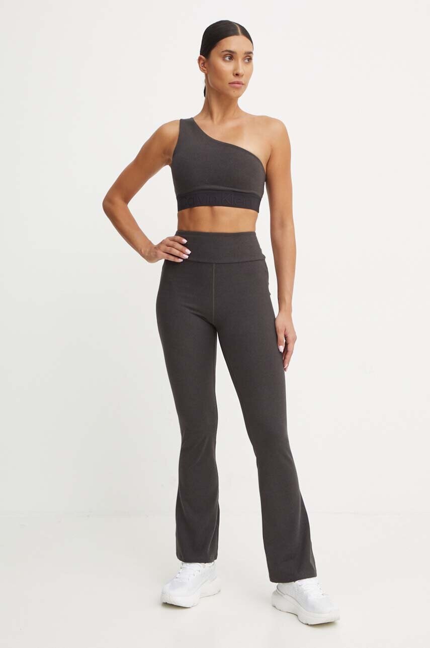 Легінси для тренувань Calvin Klein Performance колір чорний меланж 00GWF4L609