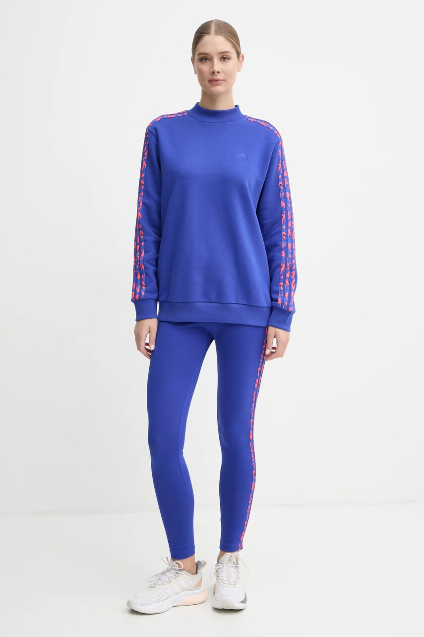 Легінси adidas Animal жіночі колір фіолетовий з аплікацією IY1666