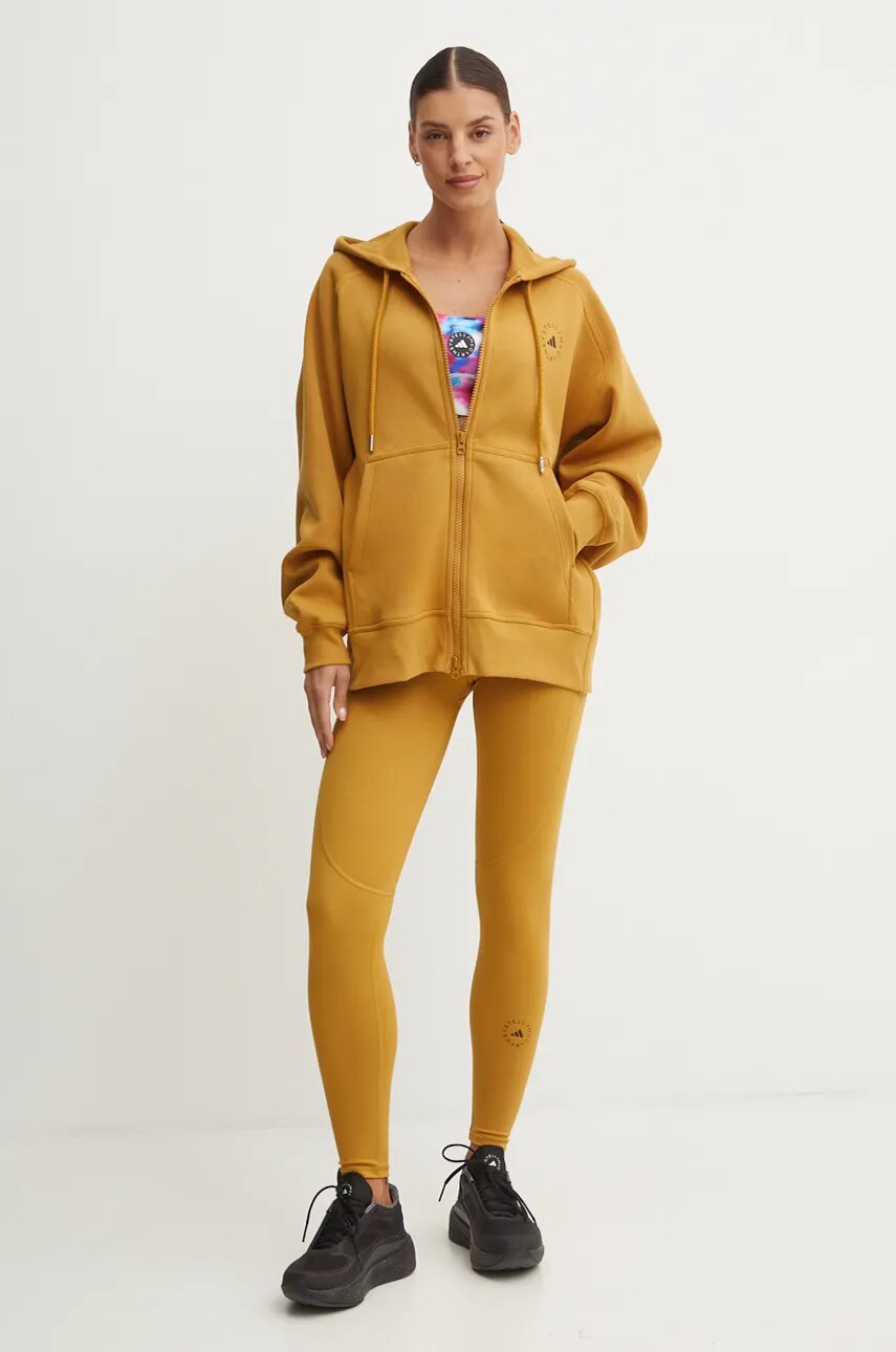 Легінси для тренувань adidas by Stella McCartney TrueStrenght колір жовтий однотонні IY3428