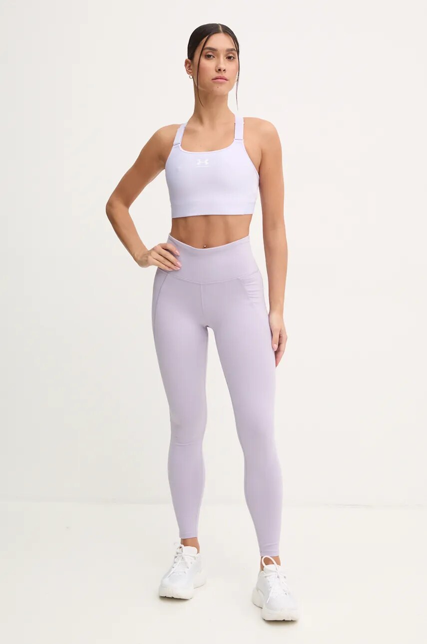 Легінси для тренувань Reebok LUX Collection колір фіолетовий однотонні 100205606