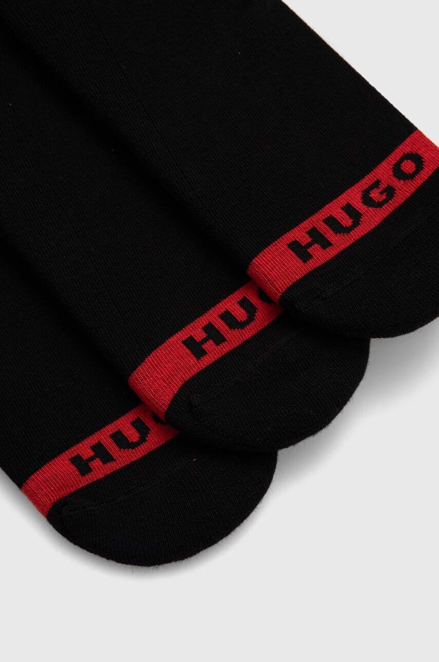 Шкарпетки HUGO 3-pack чоловічі колір чорний 50514916