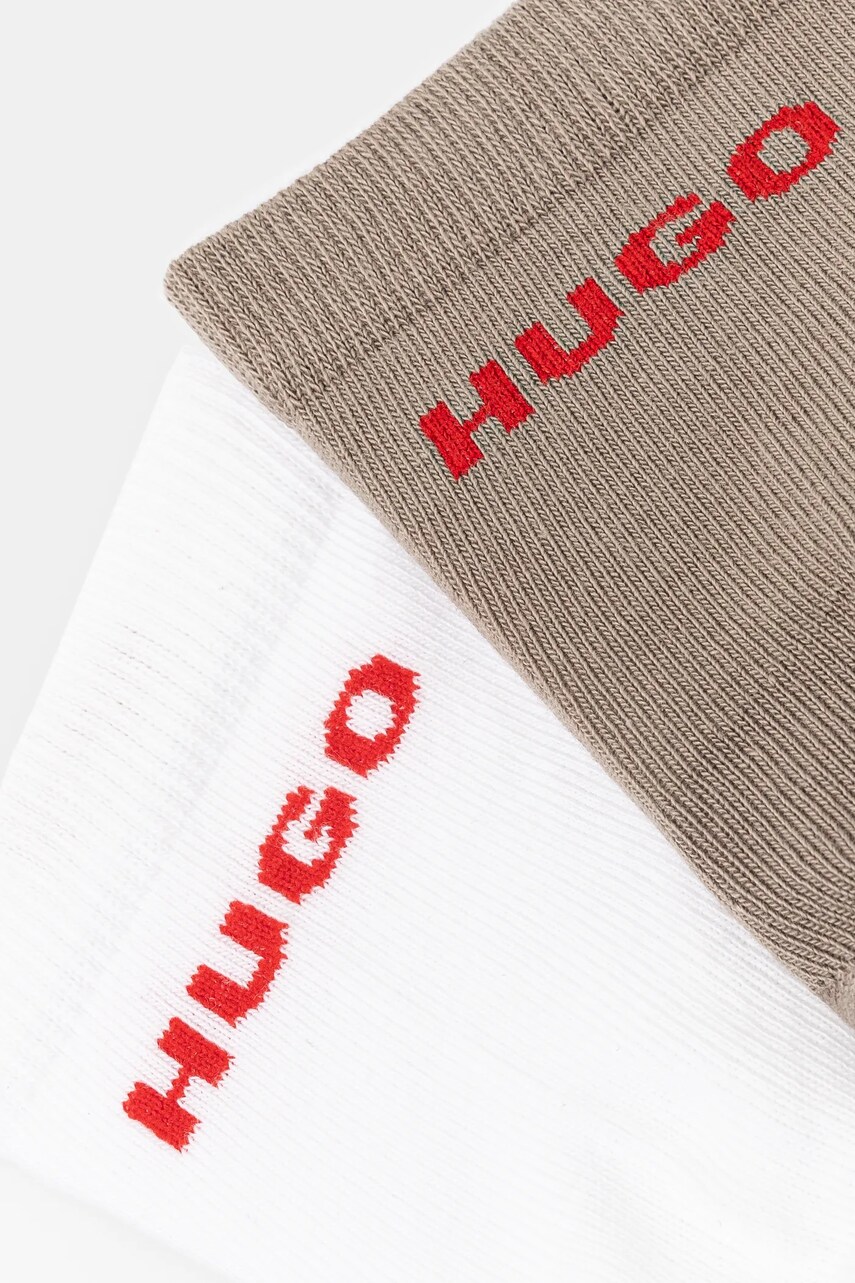 Шкарпетки HUGO 2-pack чоловічі колір бежевий 50516396