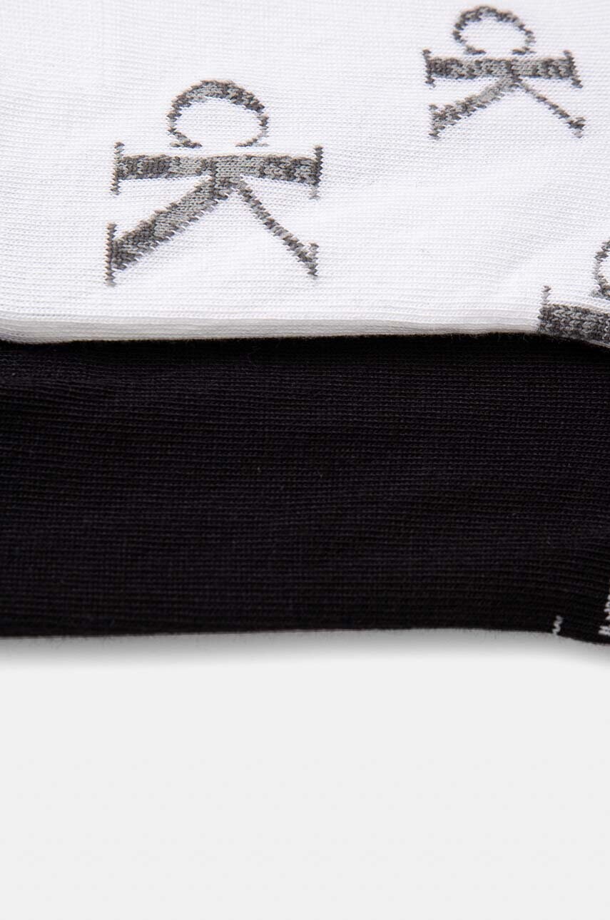 Шкарпетки Calvin Klein Jeans 2-pack чоловічі колір білий 701229459