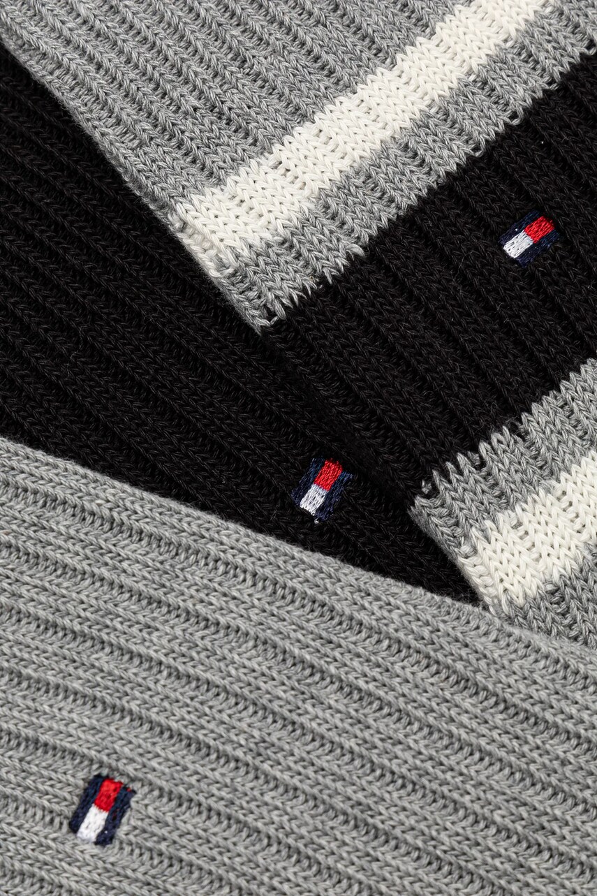 Шкарпетки Tommy Hilfiger 3-pack чоловічі колір сірий 101013215