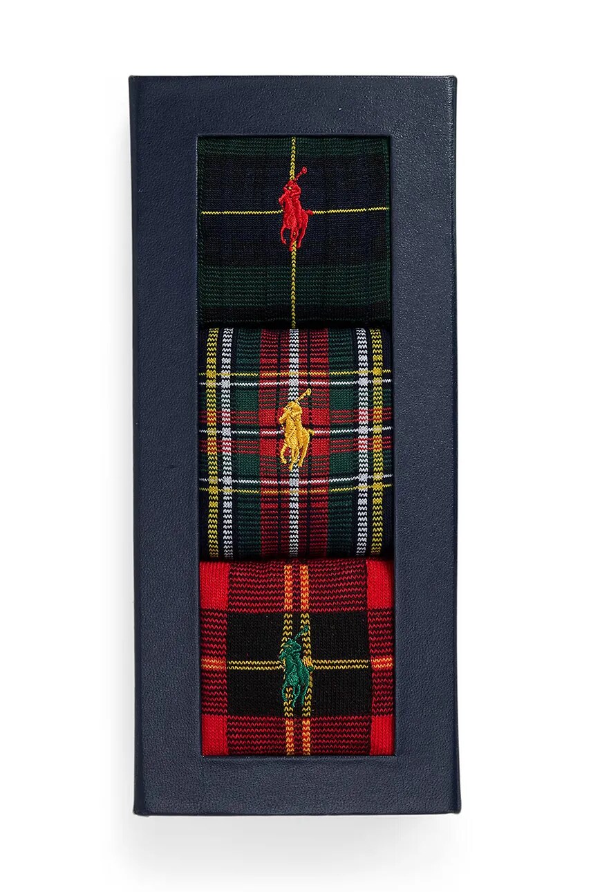 Шкарпетки Polo Ralph Lauren 3-pack чоловічі колір сірий 449958859