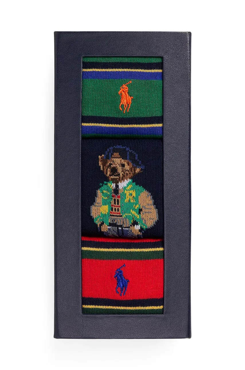 Шкарпетки Polo Ralph Lauren 3-pack чоловічі колір сірий 449958860