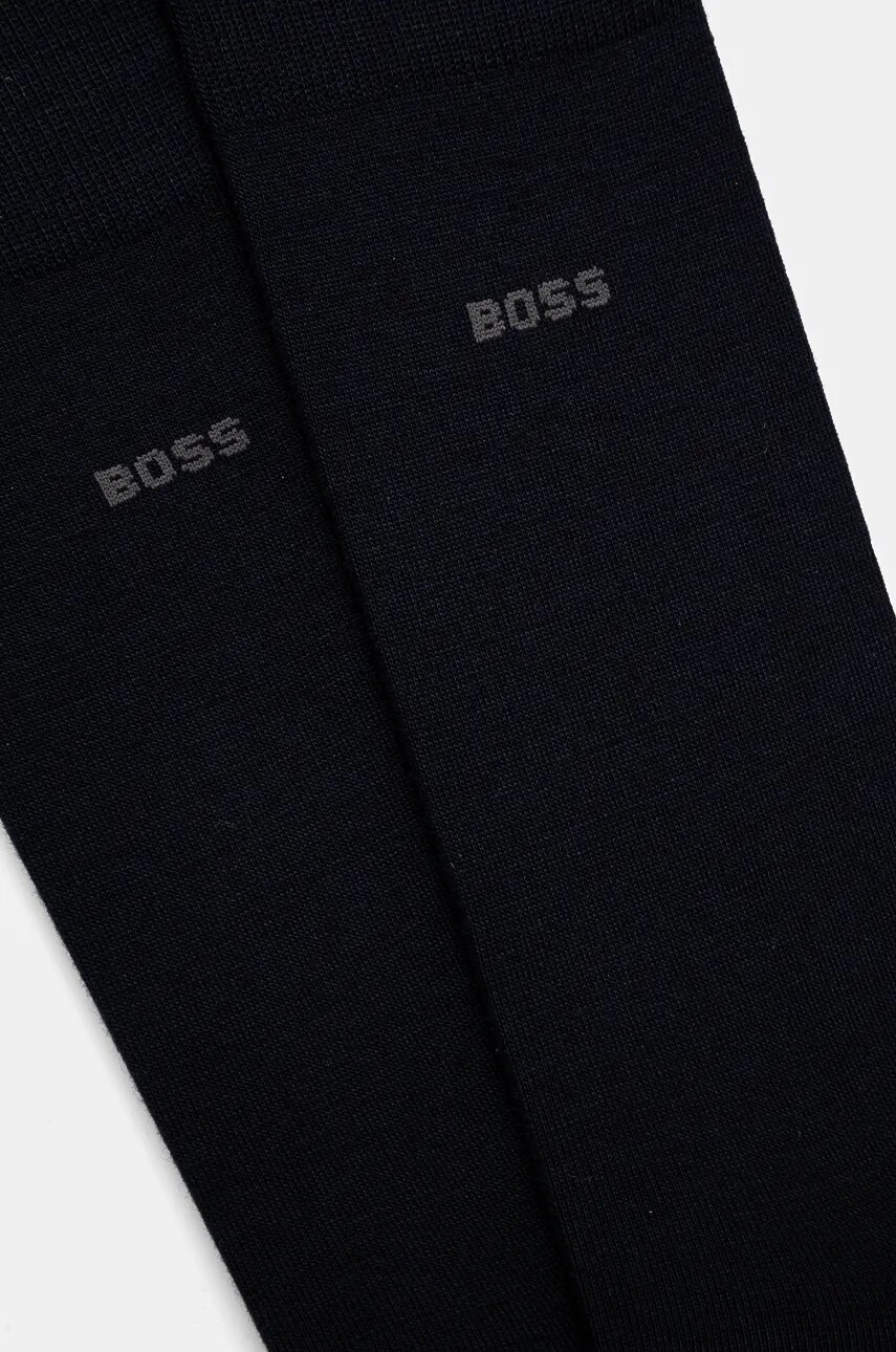 Вовняні шкарпетки BOSS 2-pack колір синій 50509431