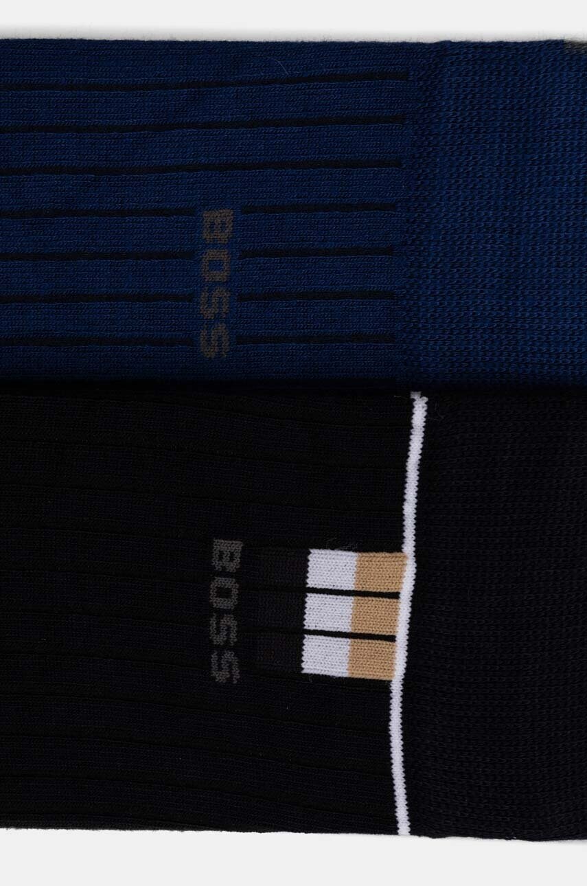 Шкарпетки BOSS 2-pack чоловічі колір синій 50524311