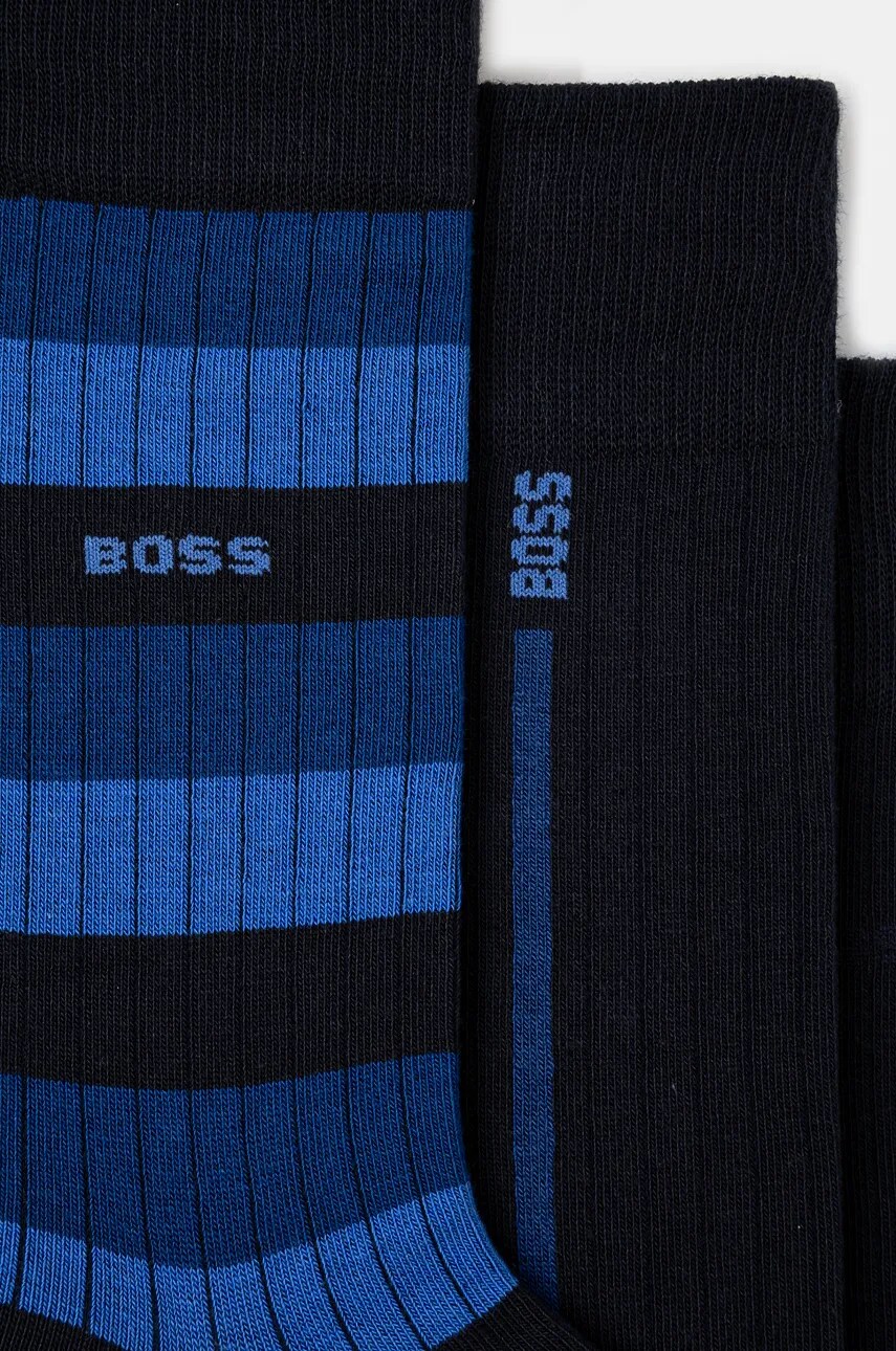 Шкарпетки BOSS 3-pack чоловічі колір синій 50524371