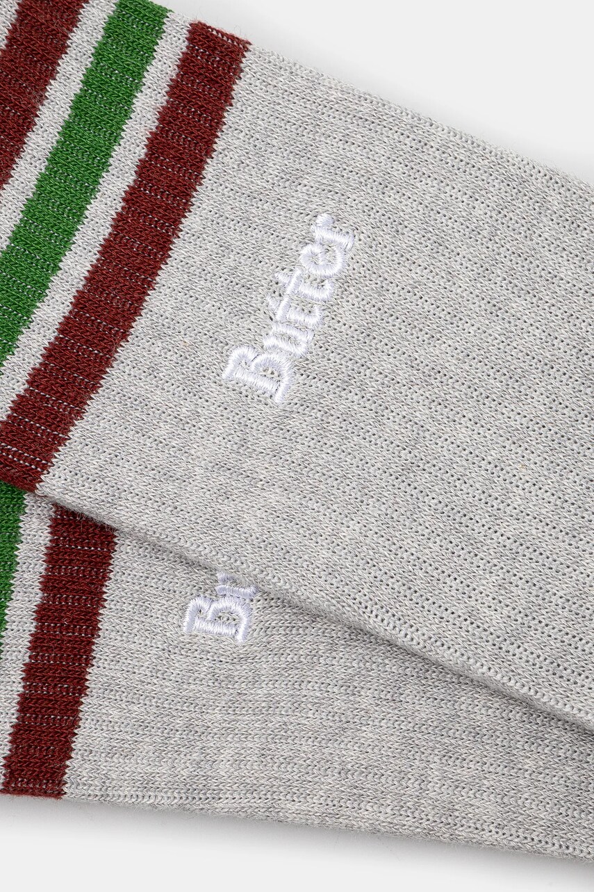 Шкарпетки Butter Goods Stripe Socks чоловічі колір сірий BG243912