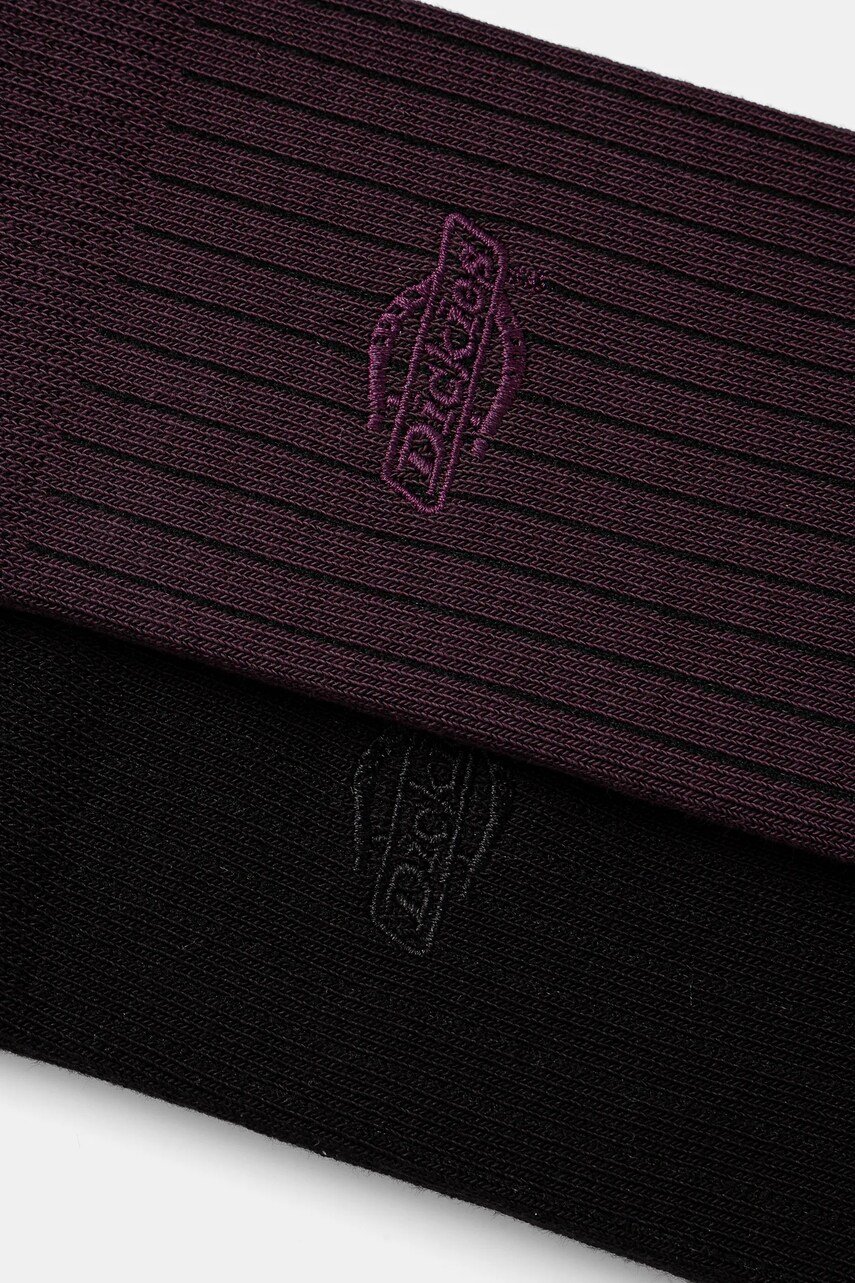 Шкарпетки Dickies RIB 2-pack колір фіолетовий DK0A4Z3X