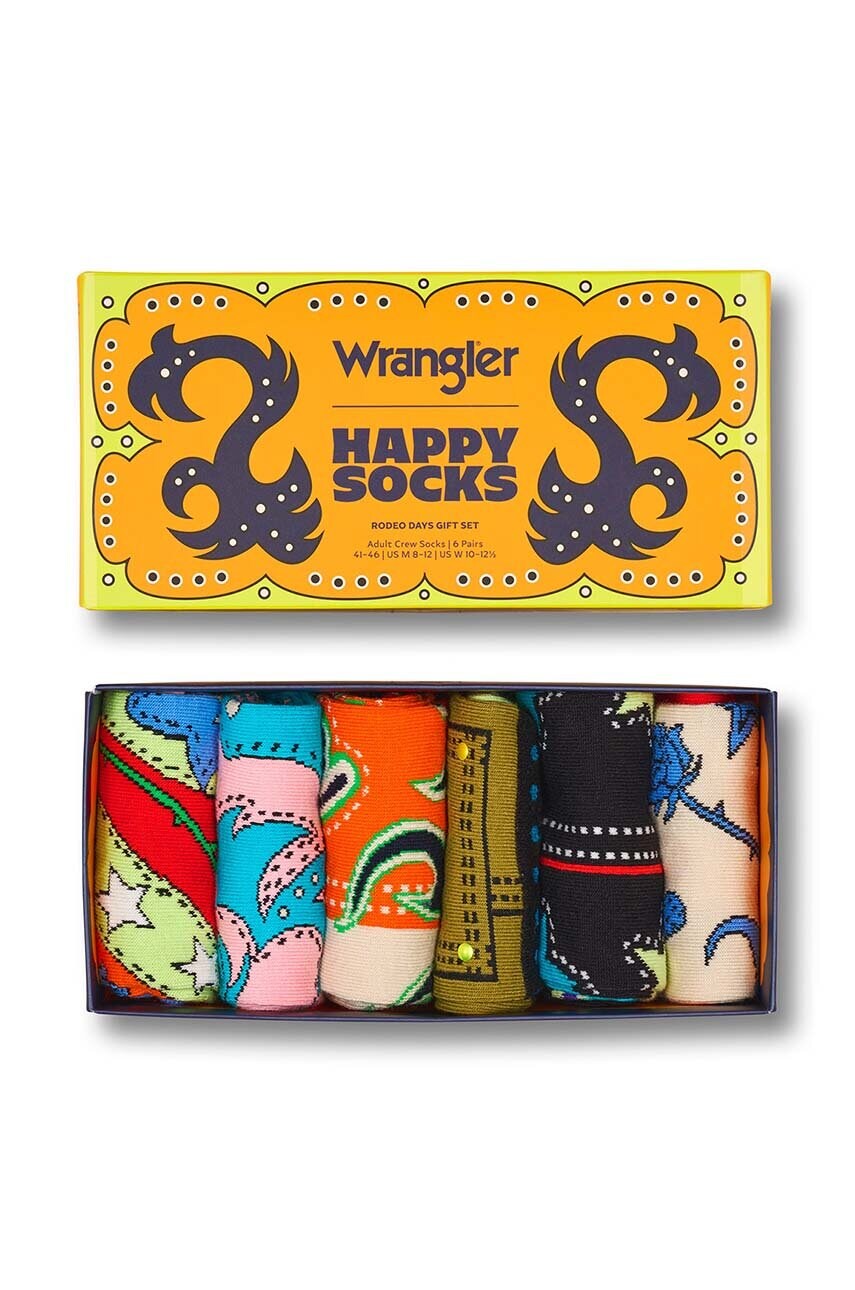 Шкарпетки Happy Socks Wrangler 6-pack Rodeo Days Gift 6-pack колір помаранчевий P002274