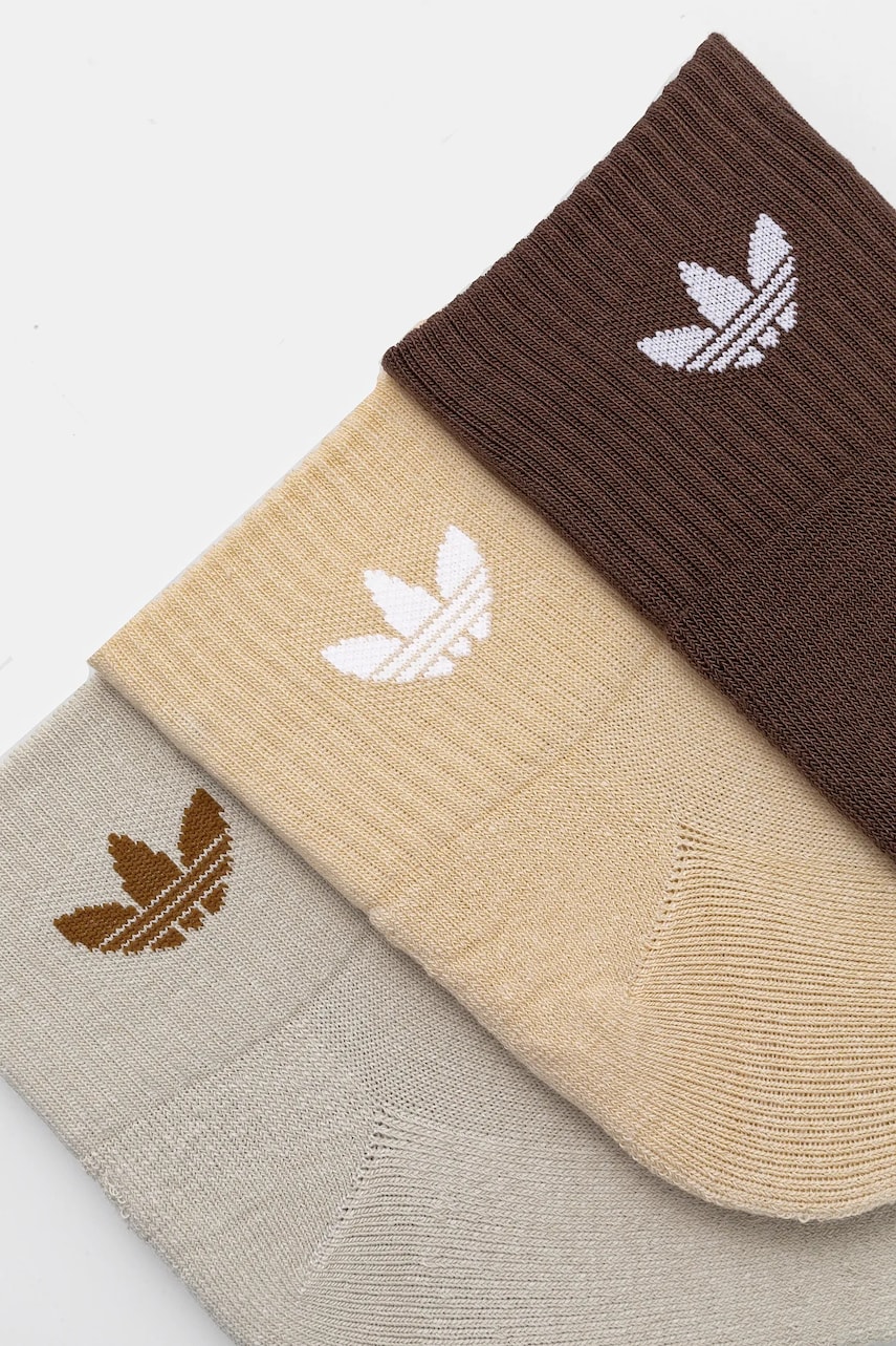 Шкарпетки adidas Originals 6-pack колір бежевий IX5278