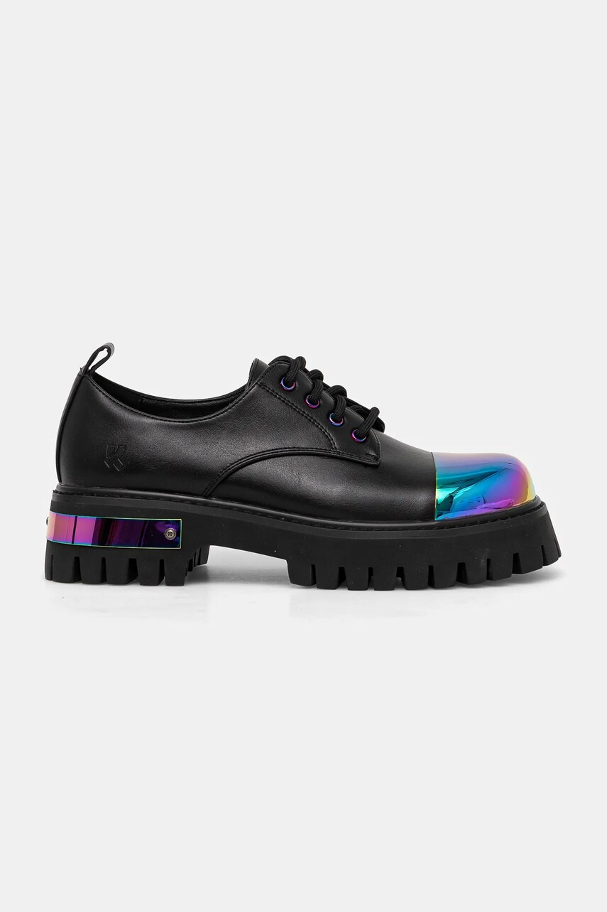 Туфлі Koi Footwear жіночі колір чорний на платформі SHELOB