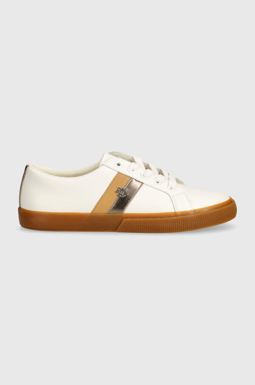 Шкіряні кросівки Lauren Ralph Lauren Janson II колір білий 802942784001