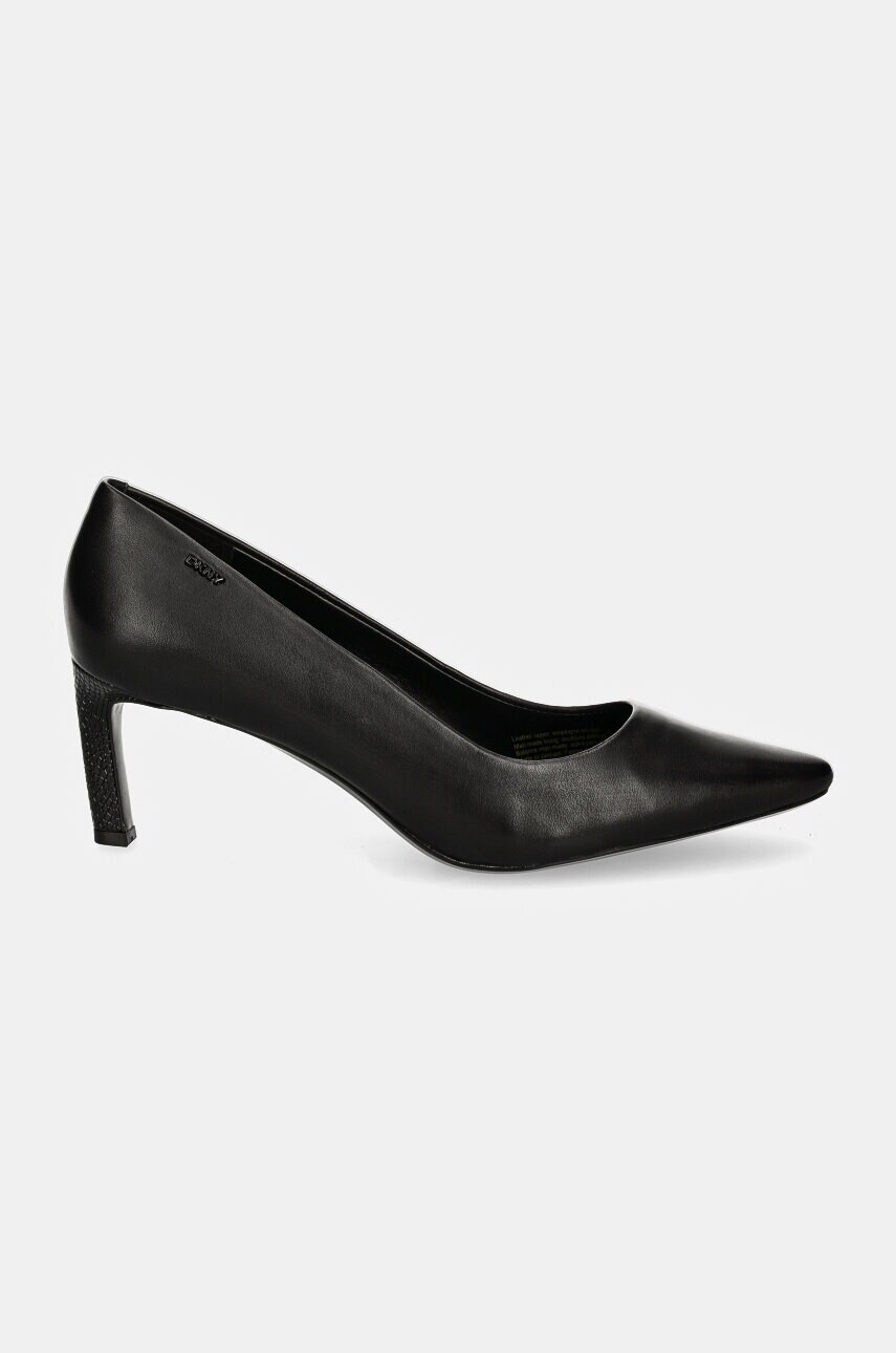 Шкіряні туфлі Dkny Charlie колір чорний K3496787