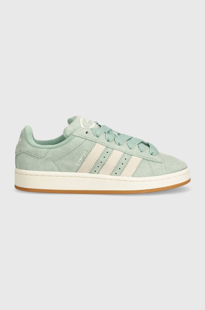 Замшеві кросівки adidas Originals Campus 00s колір зелений JI1984