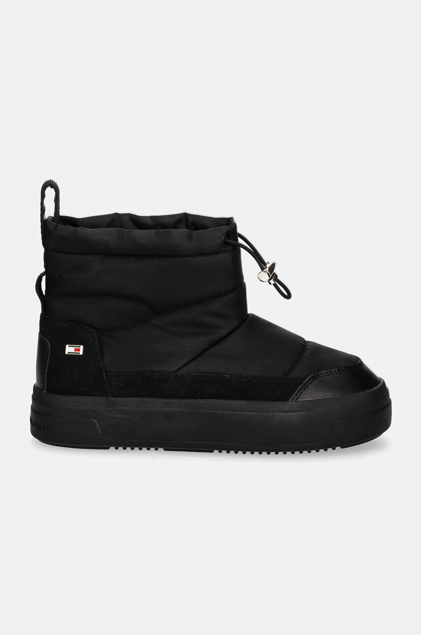 Зимові чоботи Tommy Hilfiger FLAG NYLON MINI SNOWBOOT колір чорний FW0FW08334