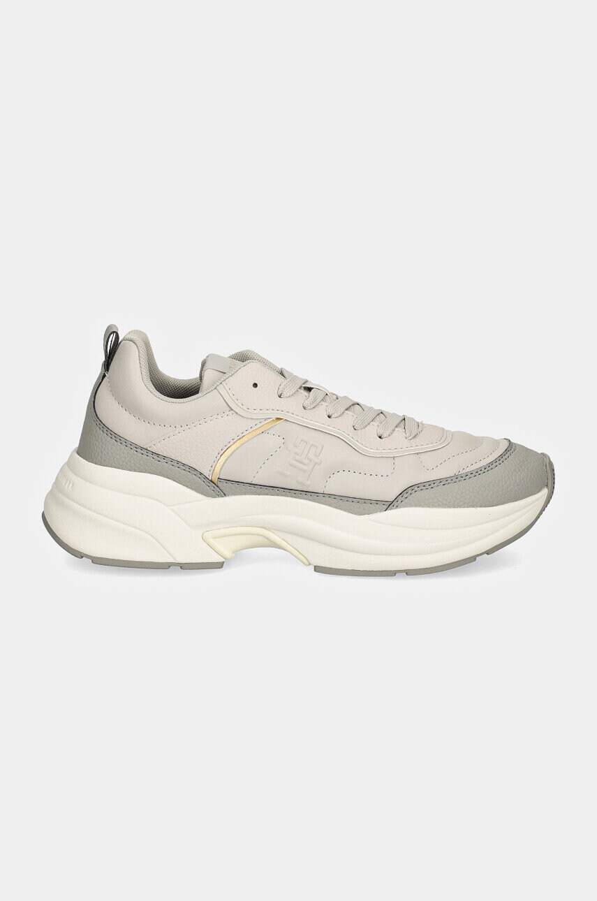 Кросівки Tommy Hilfiger CHUNKY DRESSY RUNNER колір сірий FW0FW08346