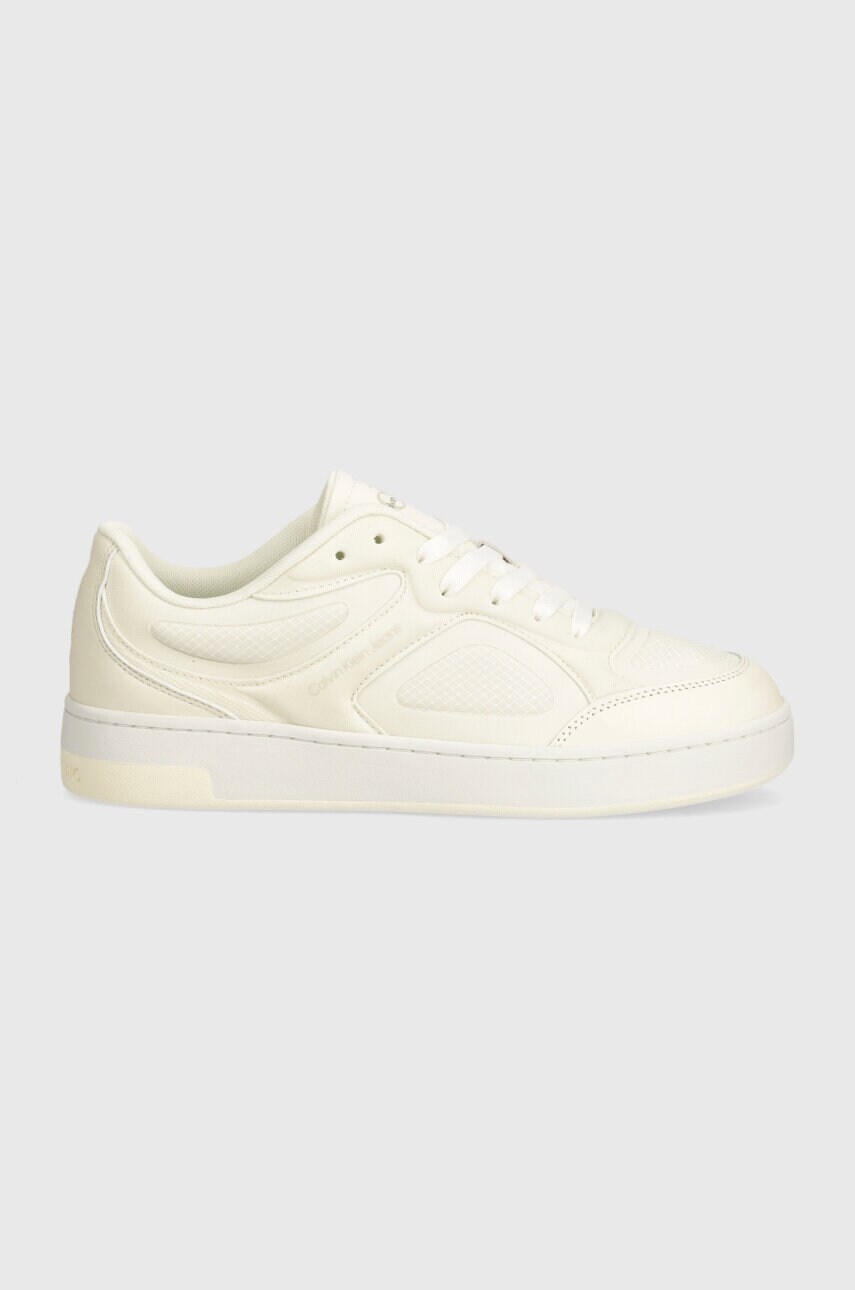 Кросівки Calvin Klein Jeans BASKET CUPSOLE LOW MIX IN MTL колір бежевий YW0YW01462