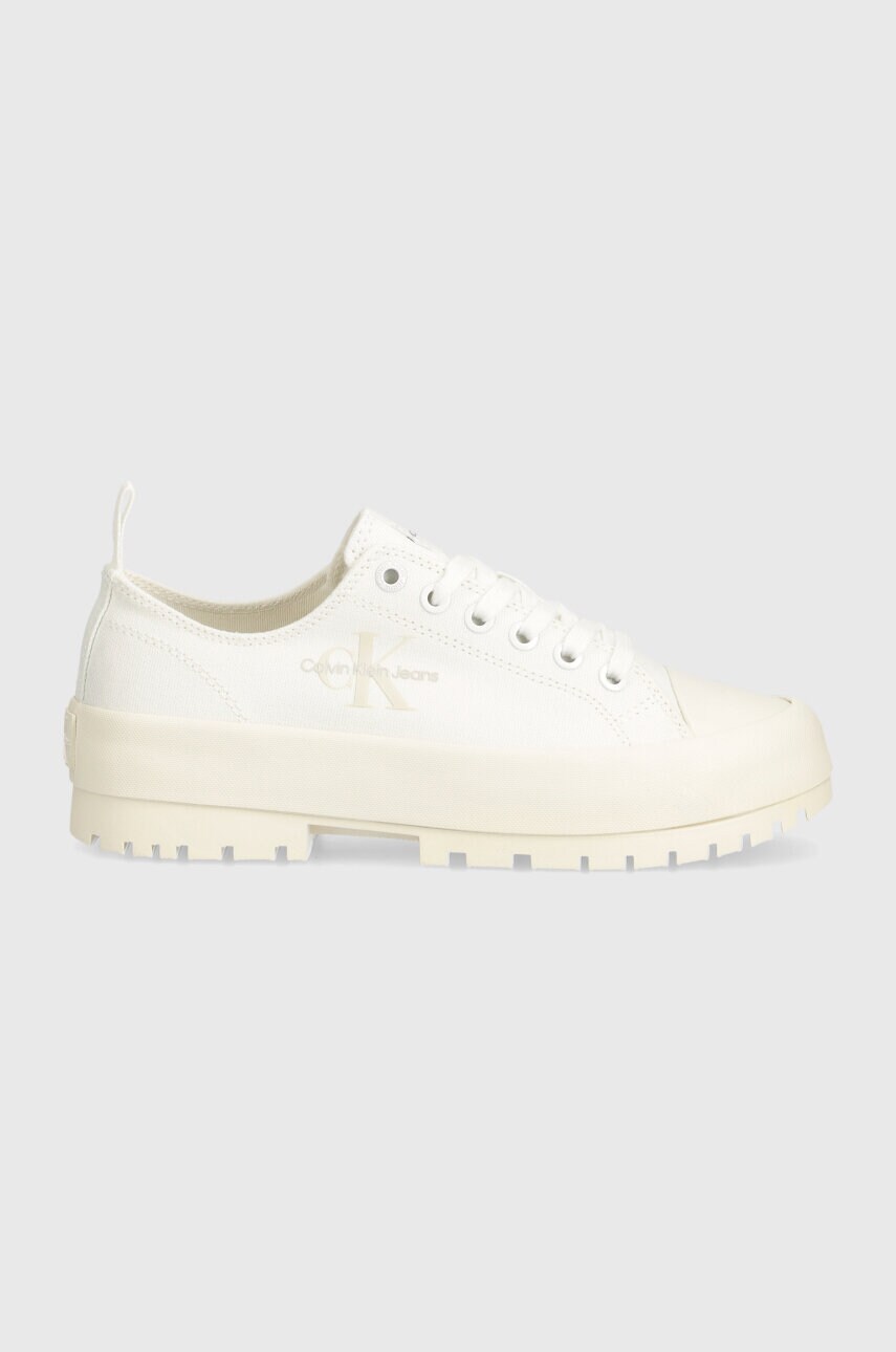 Кеди Calvin Klein Jeans LUGGED HYBRID LACEUP ML MTR жіночі колір білий YW0YW01505