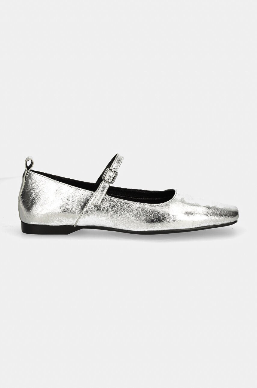 Шкіряні балетки Vagabond Shoemakers DELIA колір срібний  5307-483-79