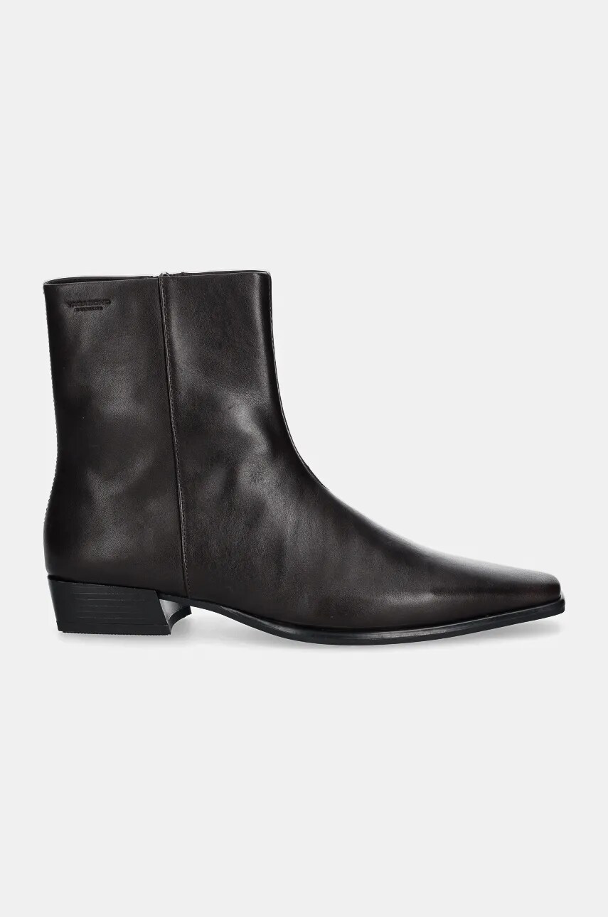 Шкіряні черевики Vagabond Shoemakers NELLA жіночі колір коричневий на плоскому ходу 5416-001-35