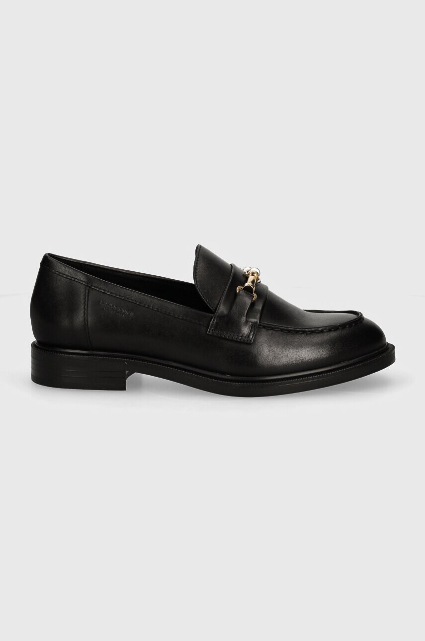 Шкіряні мокасини Vagabond Shoemakers AMINA жіночі колір чорний на плоскому ходу 5801-001-20